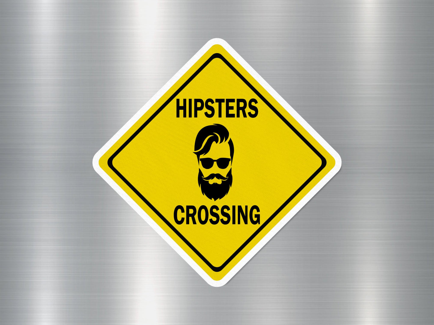 Wholesale Hipsters Crossing 1 Funny Sign Sticker
