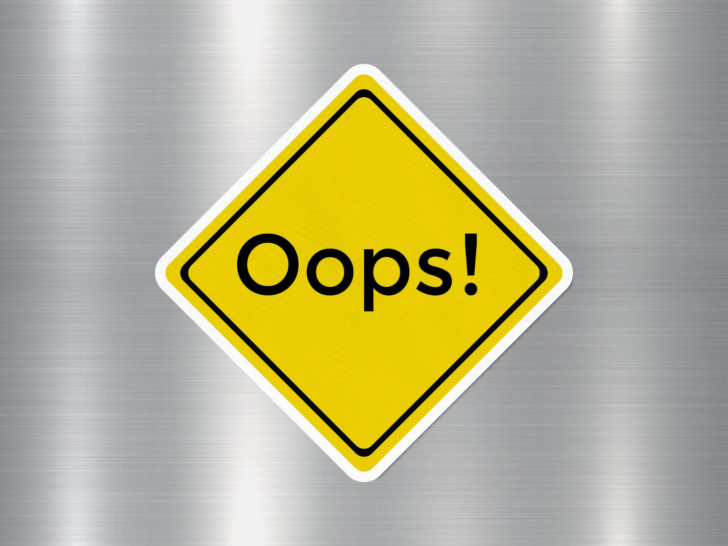 Wholesale Oops! Funny Sign Sticker
