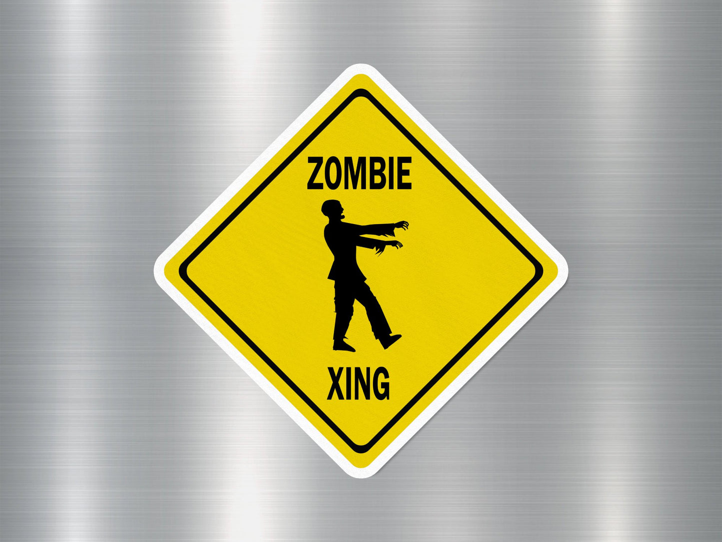 Wholesale Zombie Xing Funny Sign Sticker