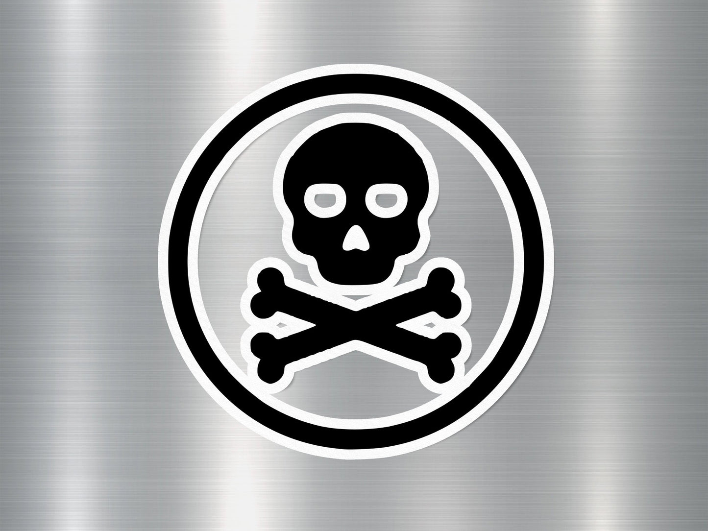 Wholesale Skull Bones Sign Sticker