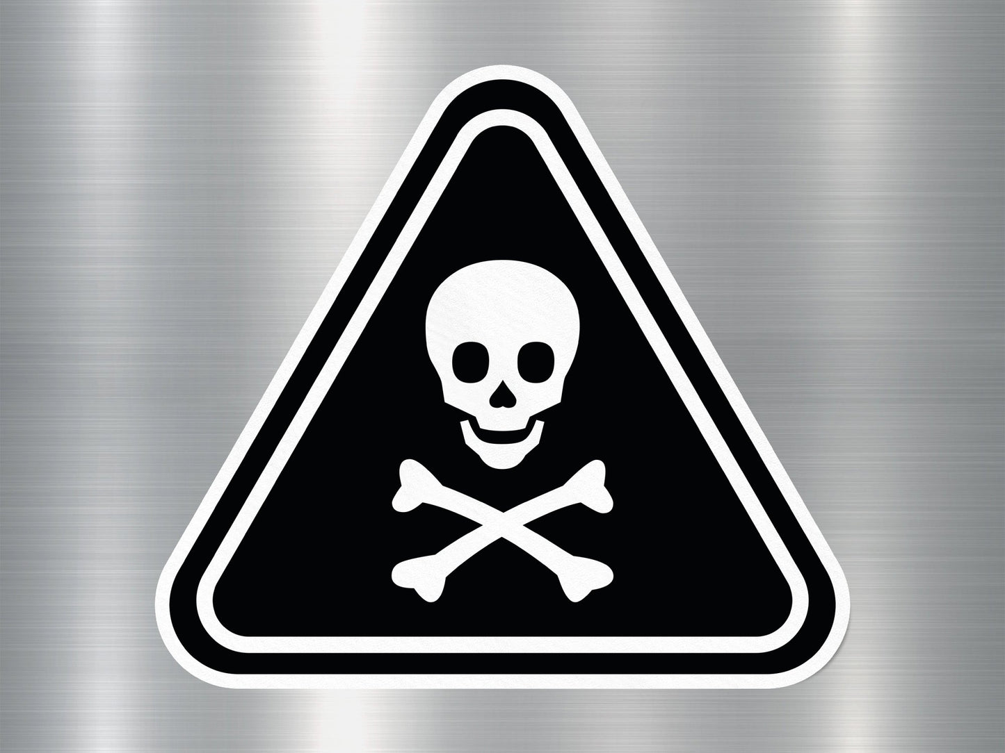 Wholesale Danger Skull Sign Sticker