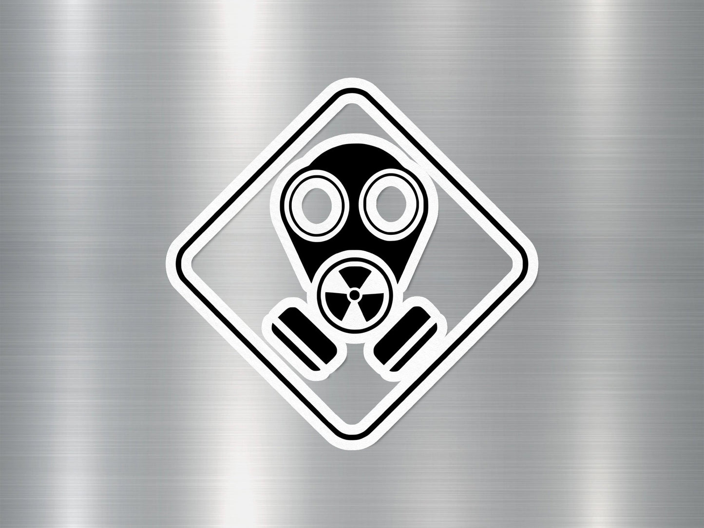 Wholesale Gas Mask Danger Sign Sticker