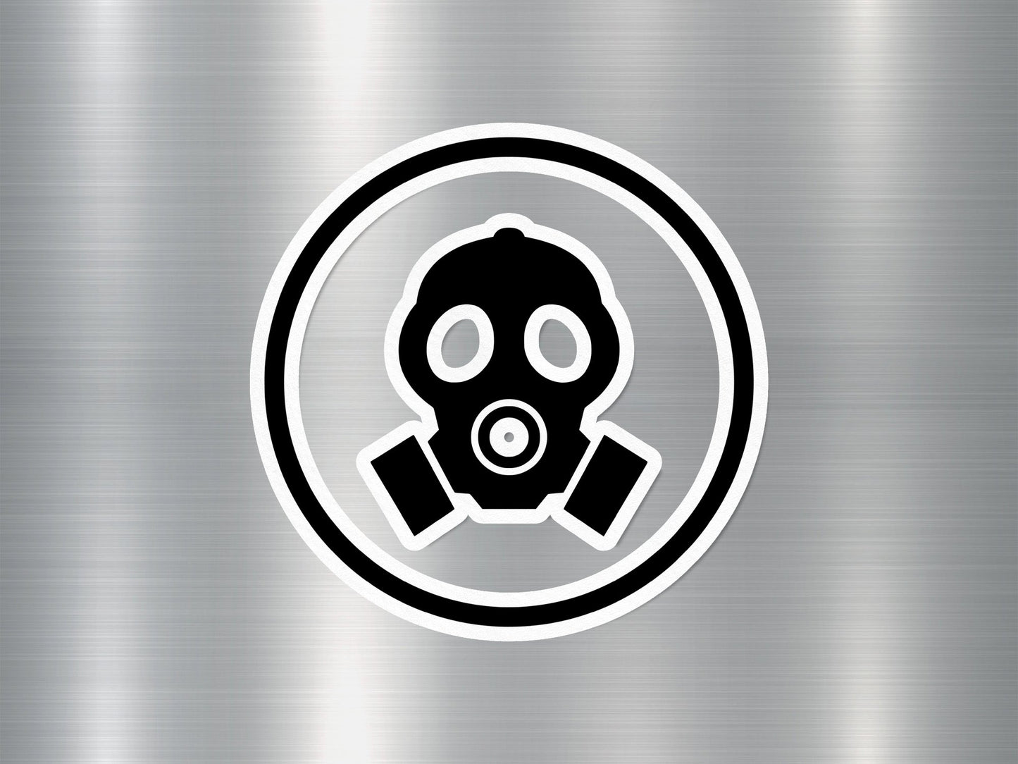 Wholesale Gas Mask 2 Sign Sticker
