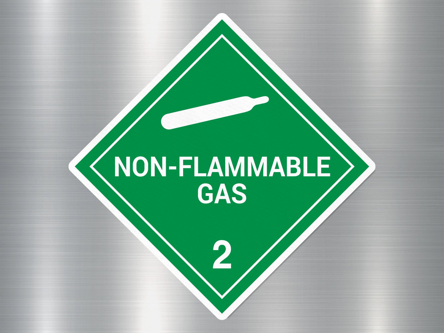 Wholesale Non-Flammable Gas 2 Sign Sticker