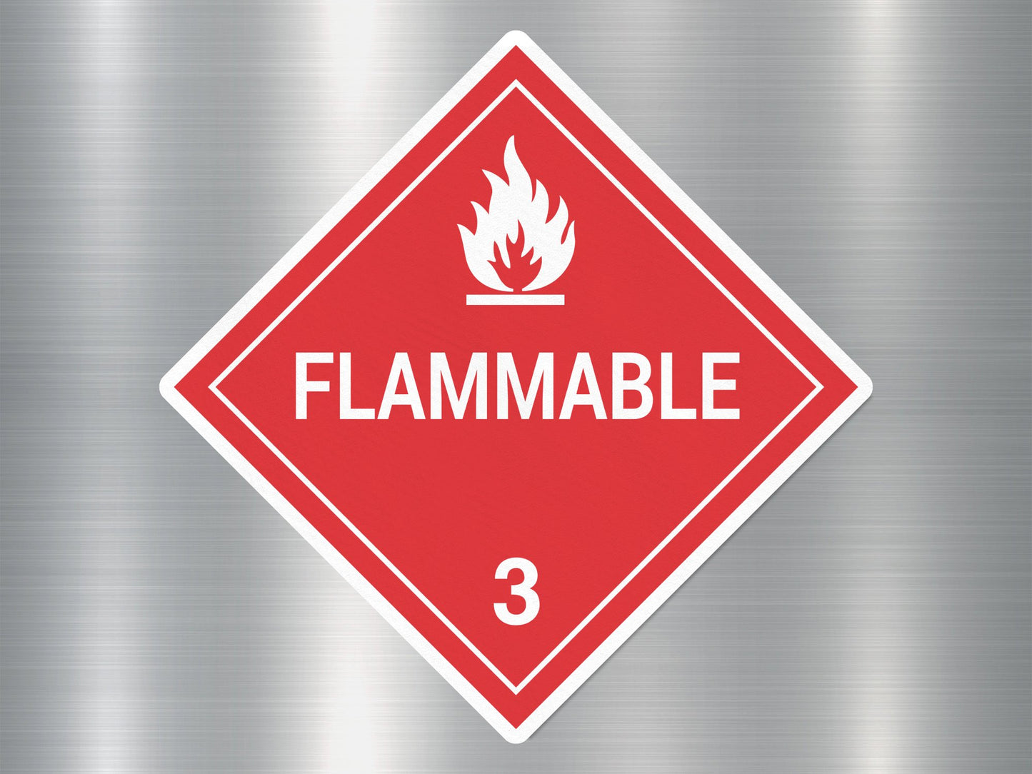 Wholesale Flammable 4 Sign Sticker