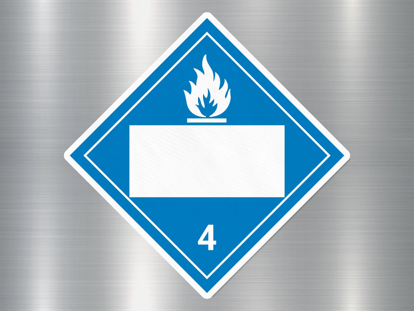 Wholesale 4 Flammable Solids Blank Dot Placard Sign Sticker