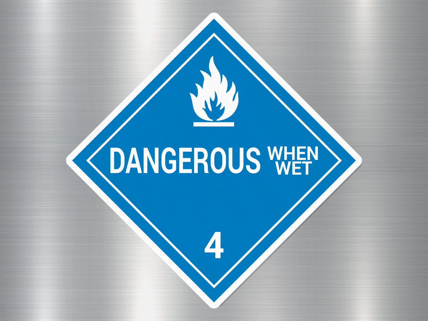 Wholesale Dangerous When Wet 4 Sign Sticker