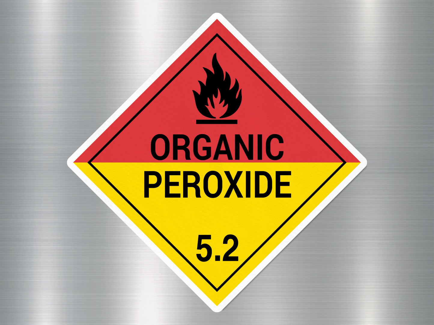 Wholesale 5.2 Organic Peroxide Sign Sticker