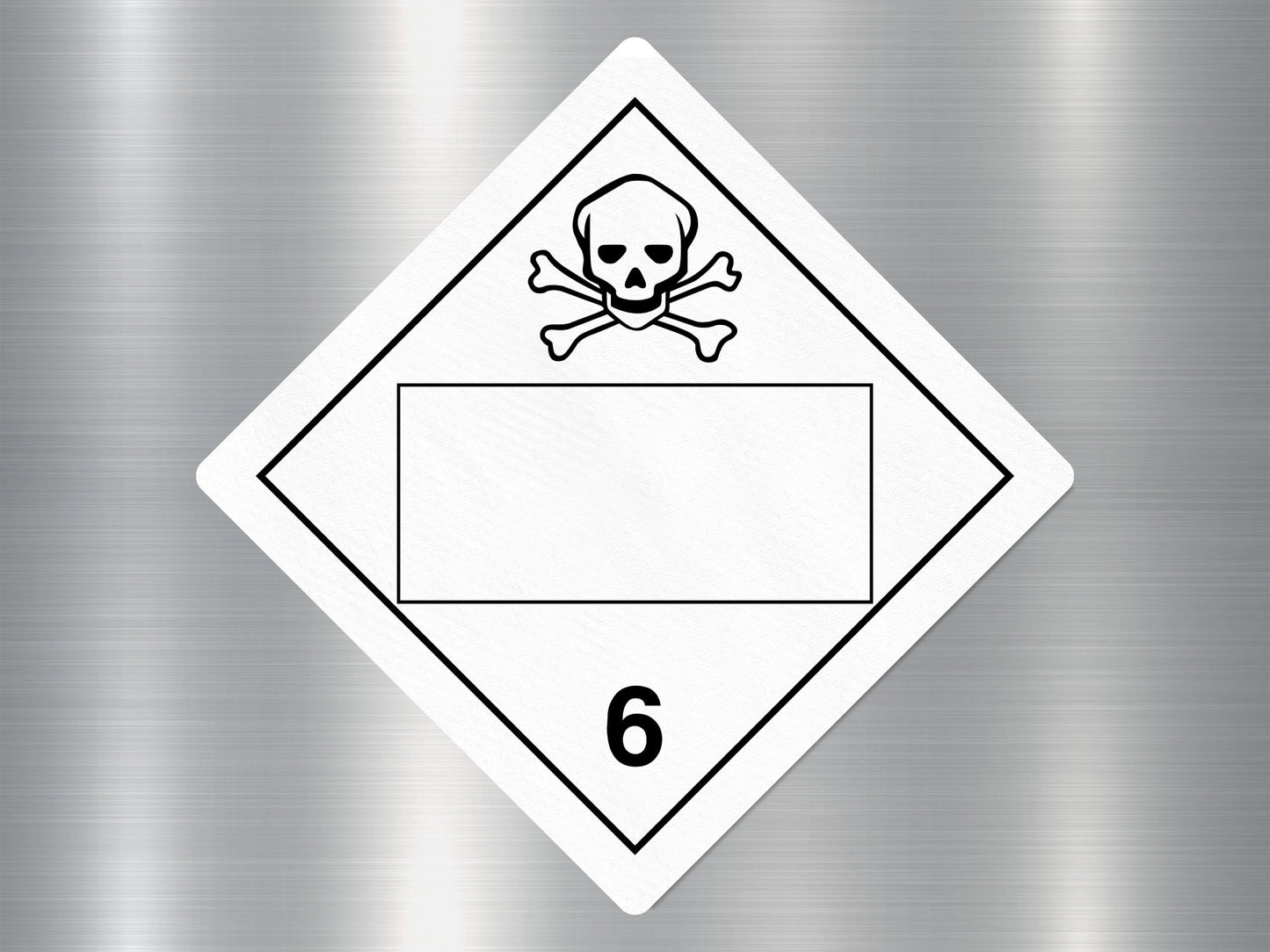 Wholesale Hazard Class 6 Placards Sign Sticker