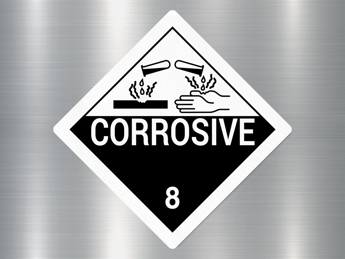 Wholesale Corrosive 8 Sign Sticker