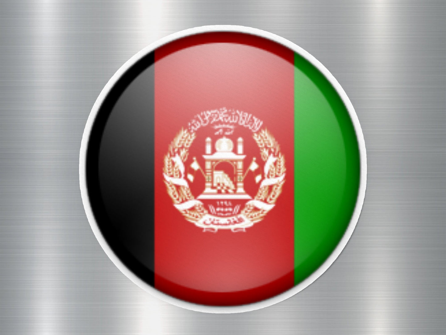 Wholesale Afghanistan Button Flag Sticker