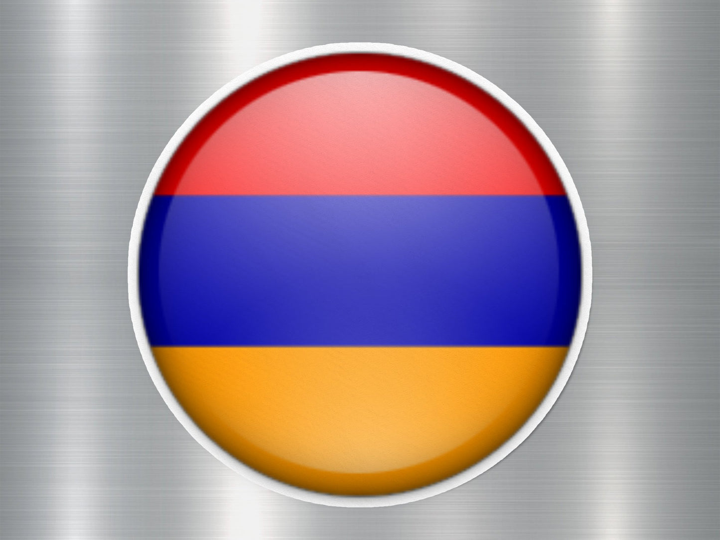 Wholesale Armenia Button Flag Sticker