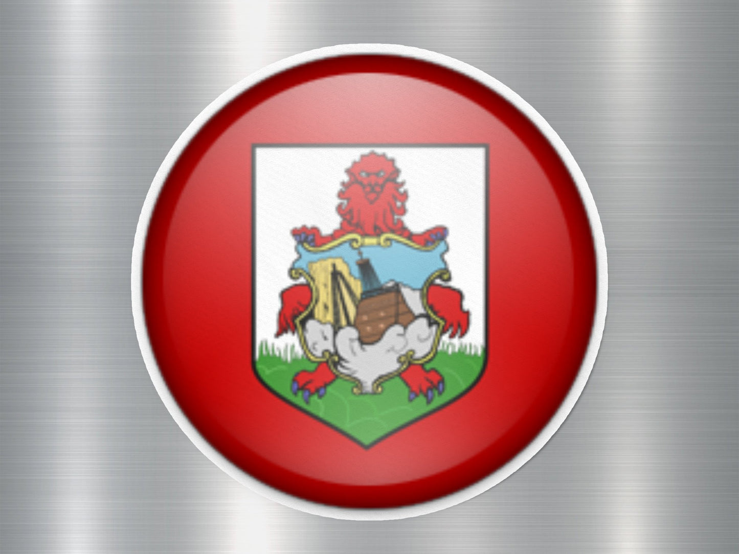 Wholesale Bermuda Button Flag Sticker