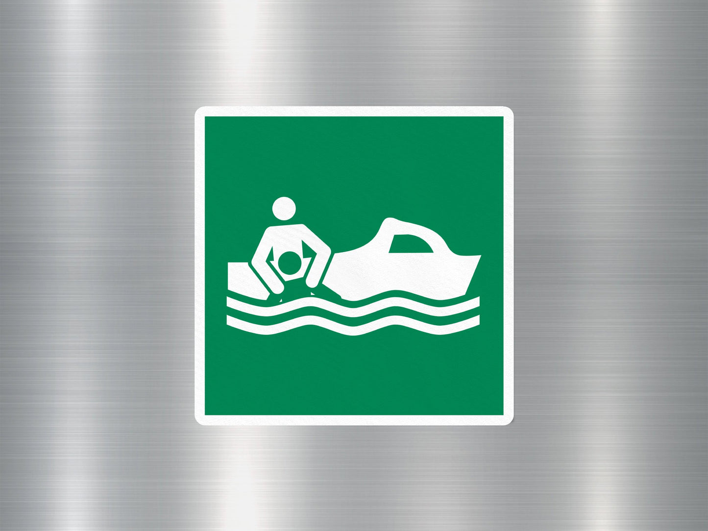 Wholesale Rescue Boat Sign Sticker