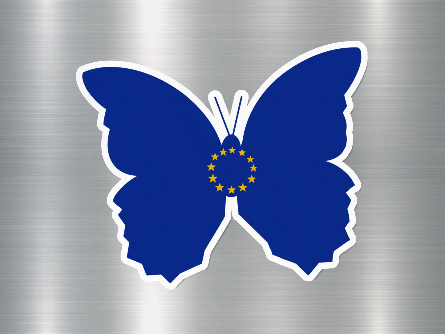 Wholesale European Union Butterfly Flag Sticker