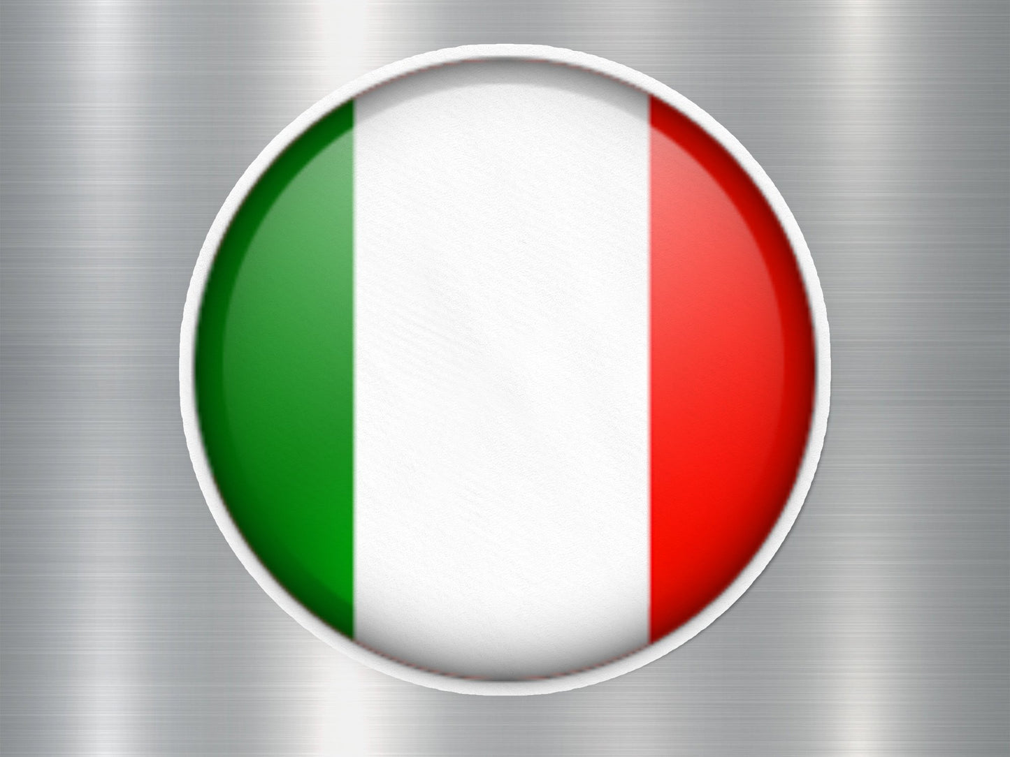 Wholesale Italy Button Flag Sticker