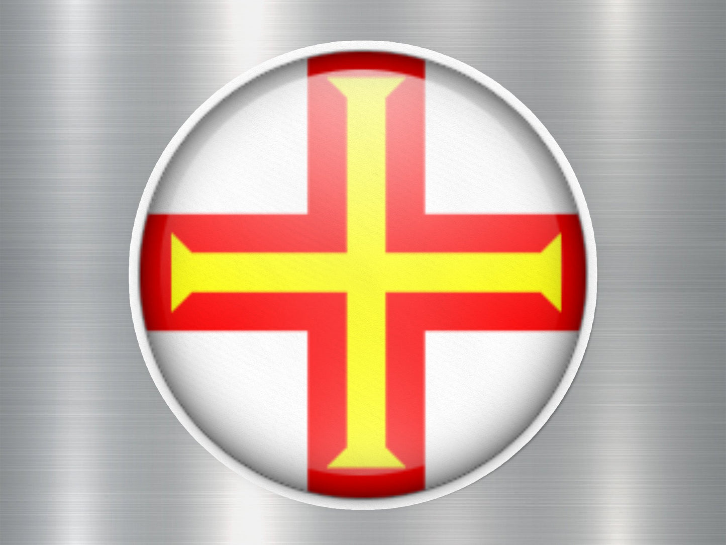 Wholesale Guernsey Button Flag Sticker