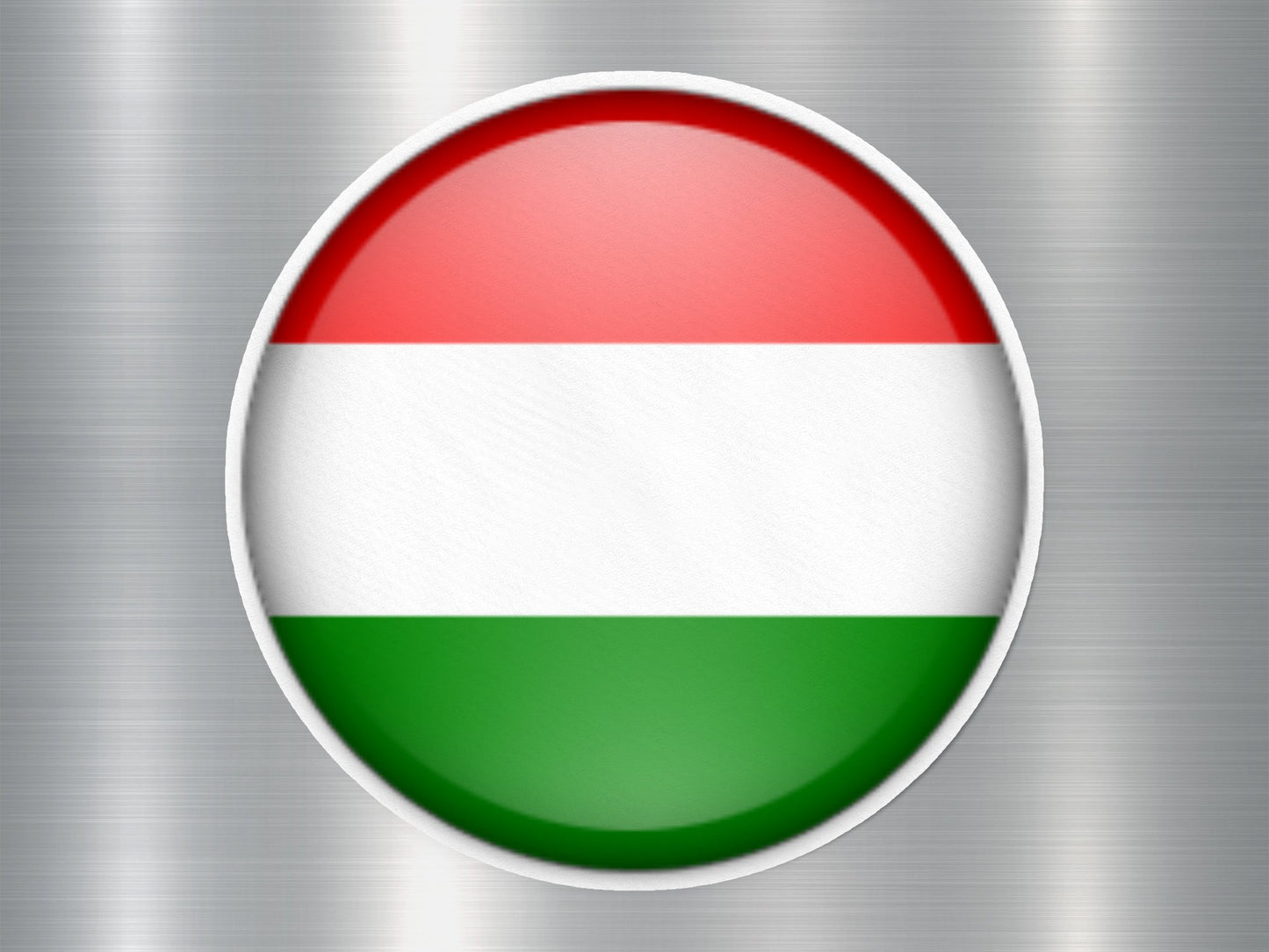 Wholesale Hungary Button Flag Sticker