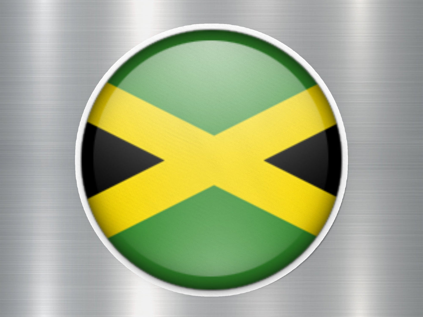 Wholesale Jamaica Button Flag Sticker