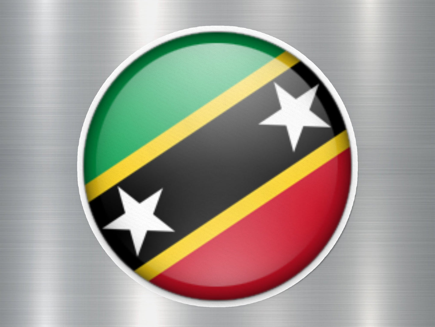 Wholesale Saint Kitts and Nevis Button Flag Sticker