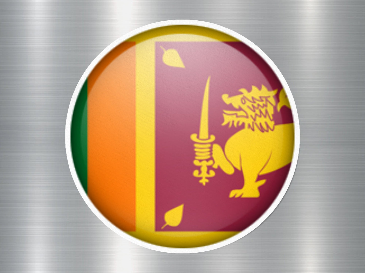 Wholesale Sri Lanka 1 Button Flag Sticker