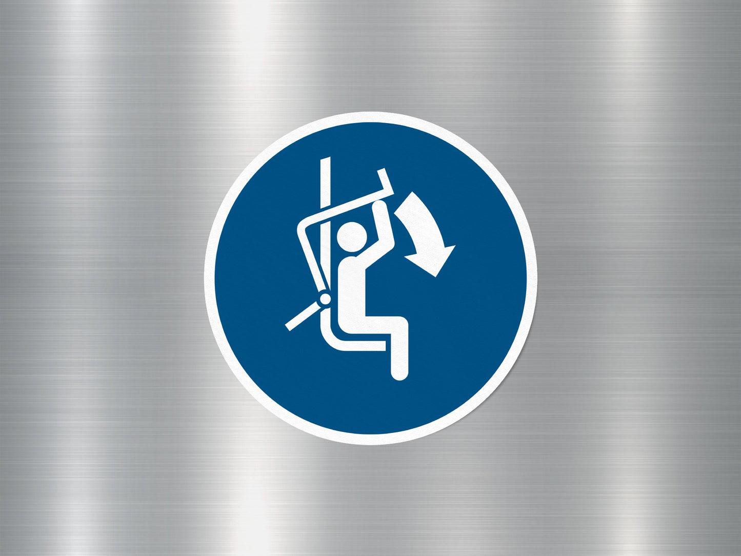 Wholesale Close Safety Bar Chair Lift Sign Sticker