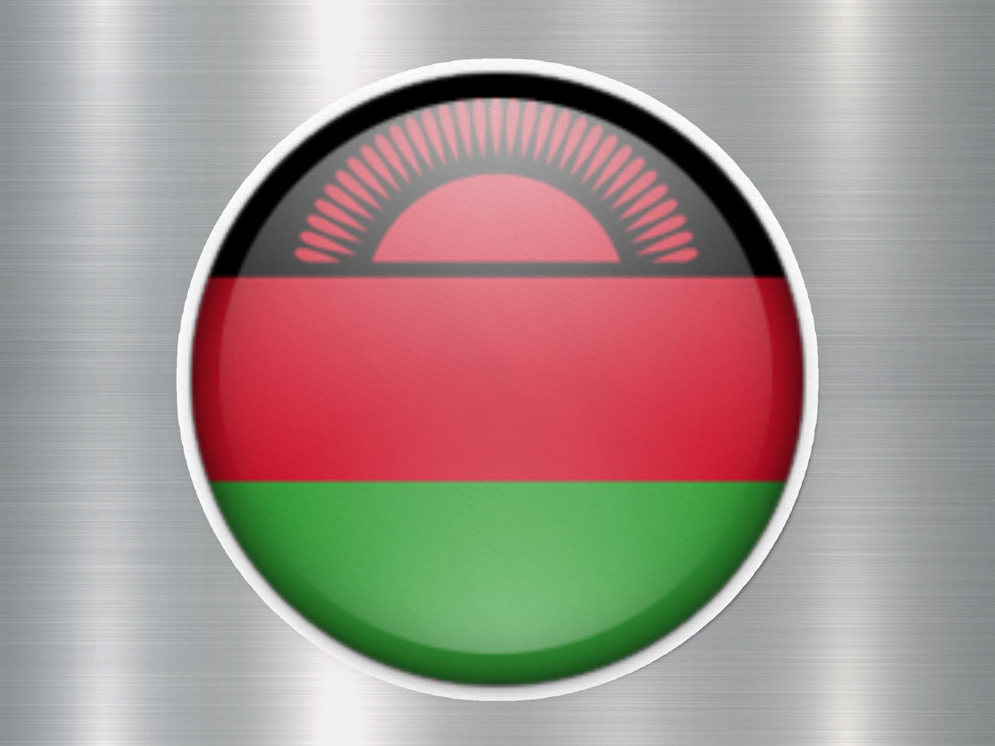 Wholesale Malawi Button Flag Sticker