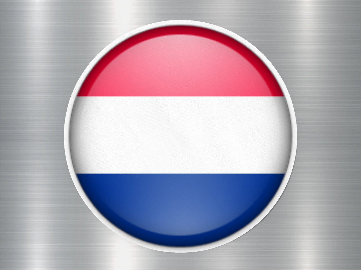 Wholesale Netherlands Button Flag Sticker