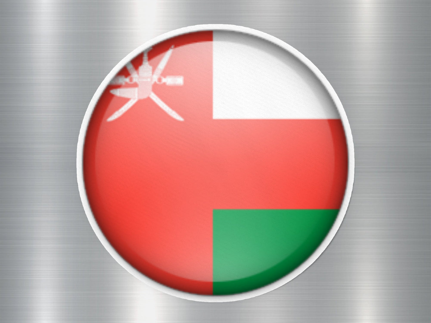 Wholesale Oman Button Flag Sticker