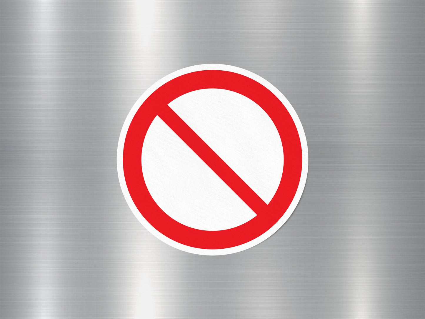 Wholesale Not Allowed Sign Sticker