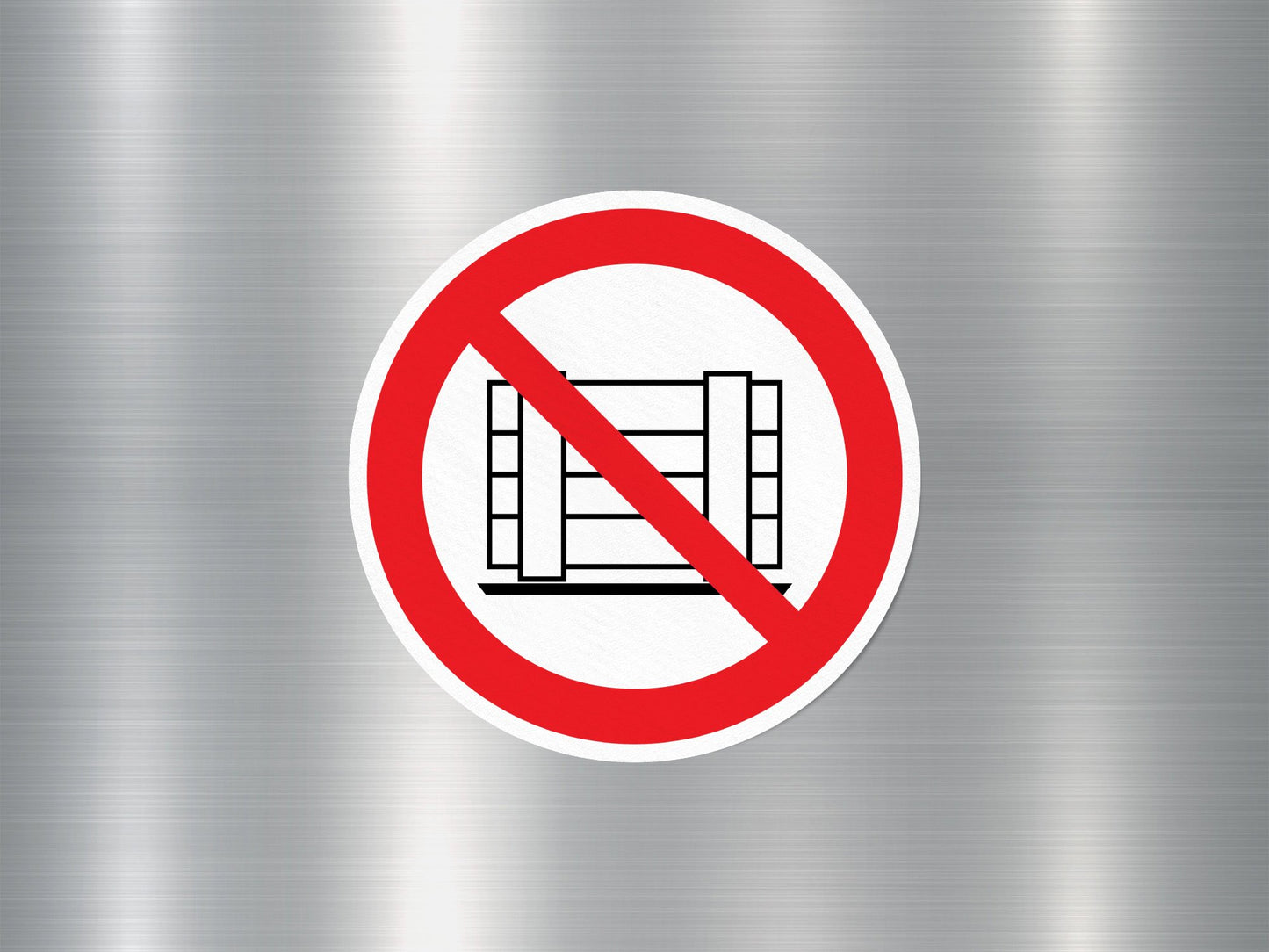 Wholesale No Pallet Sign Sticker