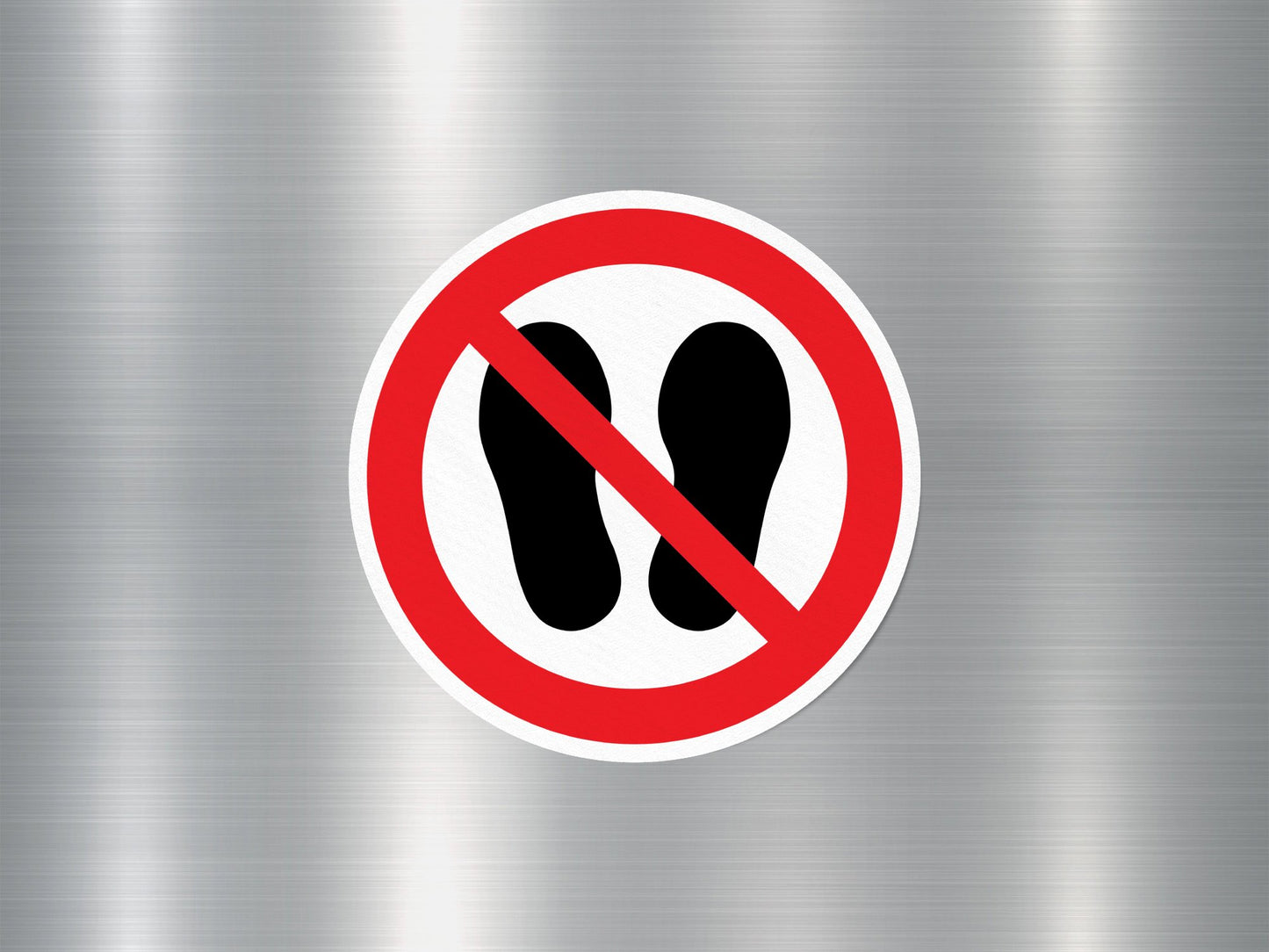 Wholesale Do Not Walk And Stand Here Sign Sticker
