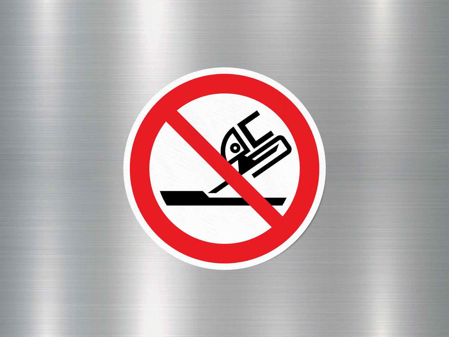 Wholesale Do Not Use For Face Grinding Sign Sticker