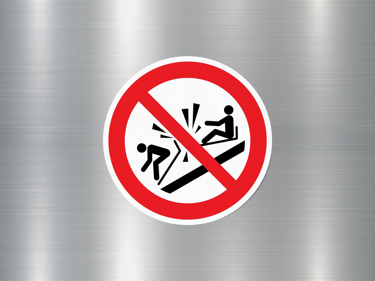 Wholesale Do Not Ram Into Toboggan Sign Sticker