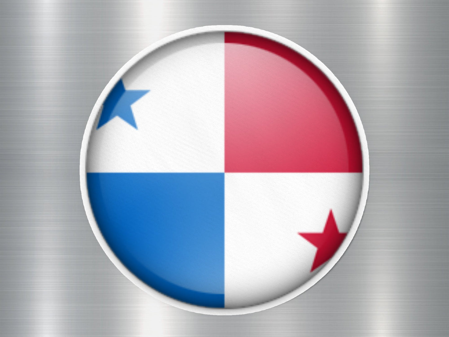 Wholesale Panama Button Flag Sticker