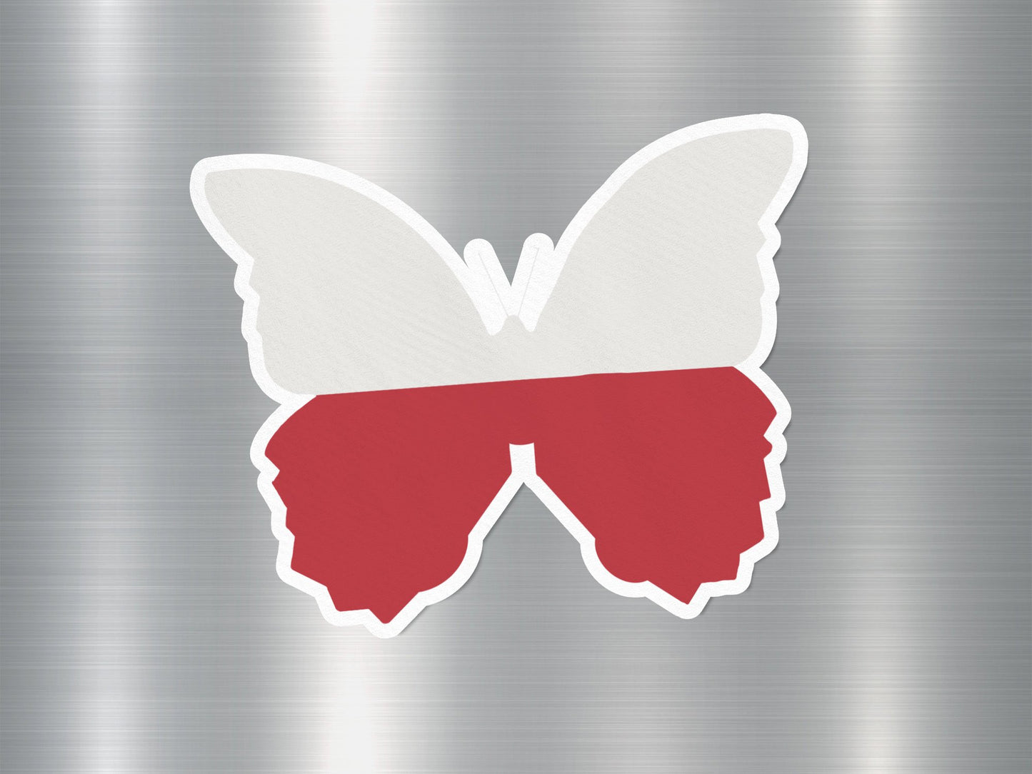 Wholesale Poland Butterfly Flag Sticker