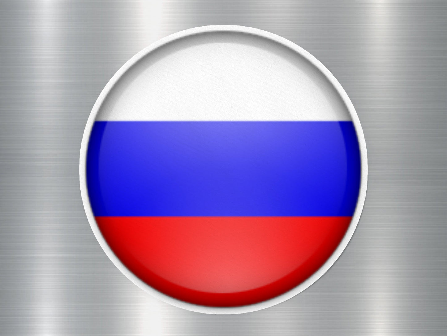 Wholesale Russia Button Flag Sticker
