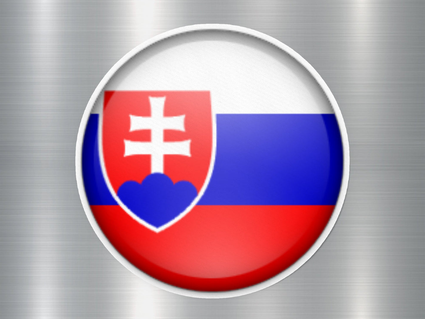 Wholesale Slovakia Button Flag Sticker