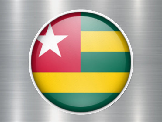 Wholesale Togo Button Flag Sticker
