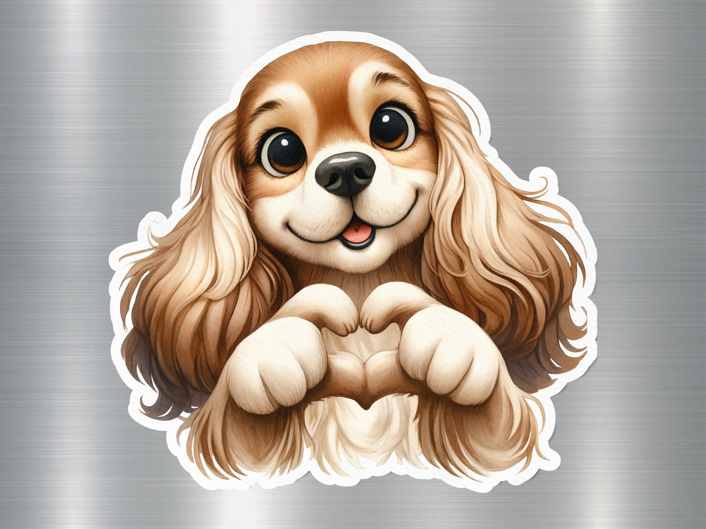 Wholesale Cute Cocker Spaniel Dog Sticker