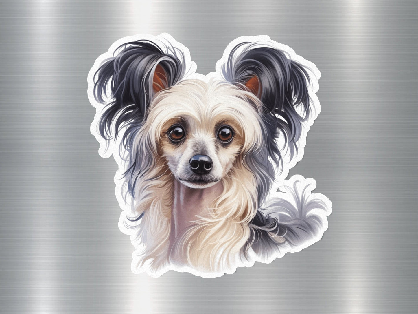 Wholesale Cute Chinese Crested Dog Sticker