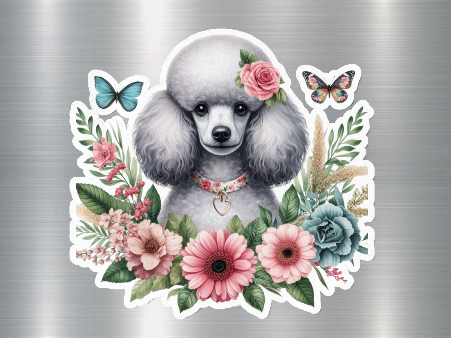 Wholesale Poodle Princess Dog Sticker