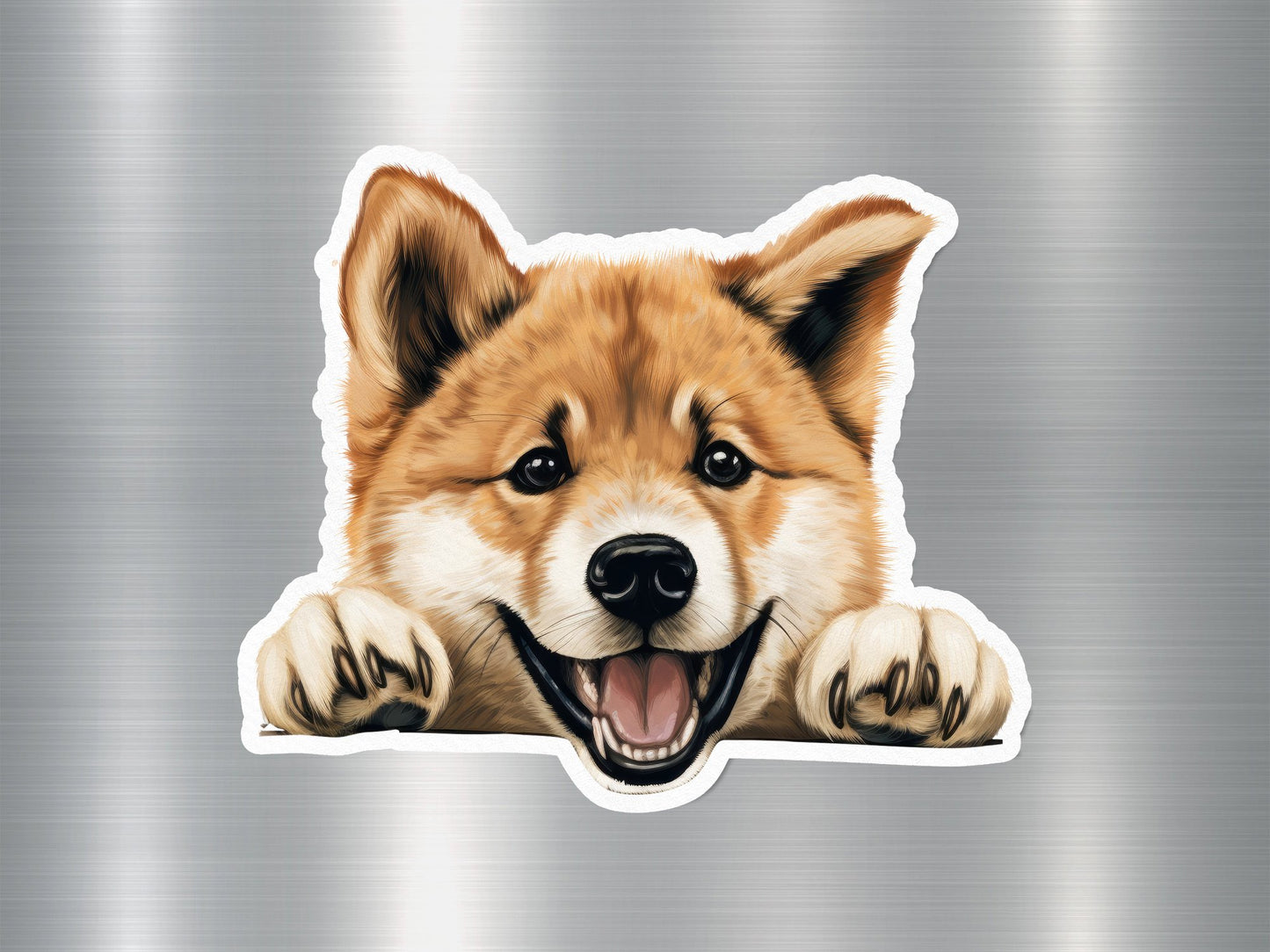 Wholesale Shiba Inu Smile Dog Sticker