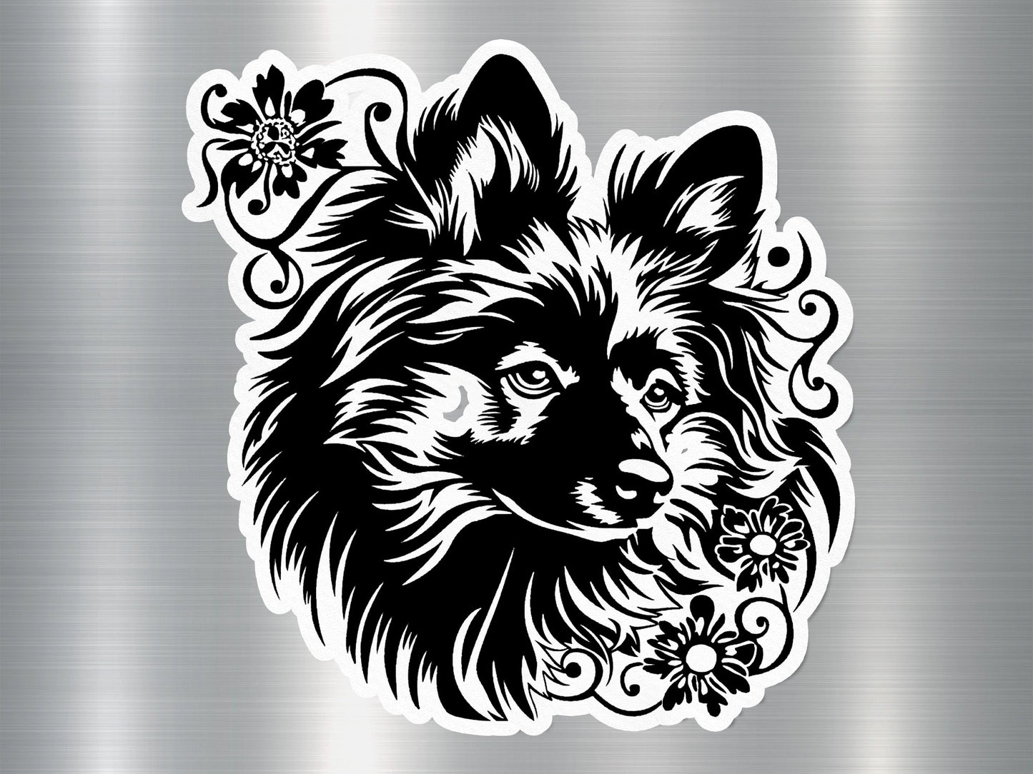 Wholesale Fluffy Face Dog Sticker
