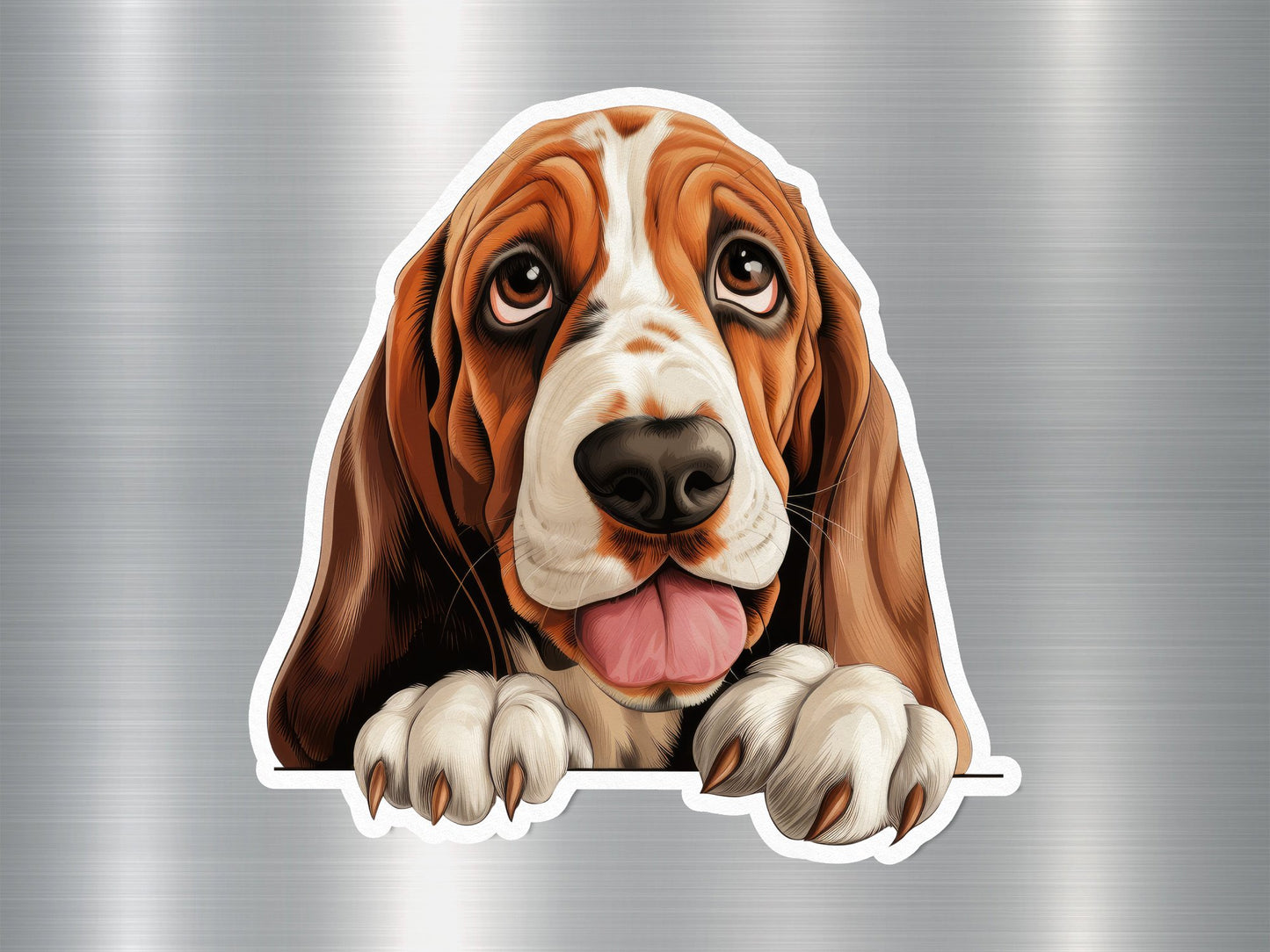 Wholesale Basset Hound Charm Dog Sticker