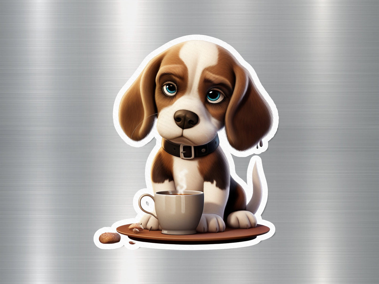 Wholesale Coffee Beagle Dog Sticker