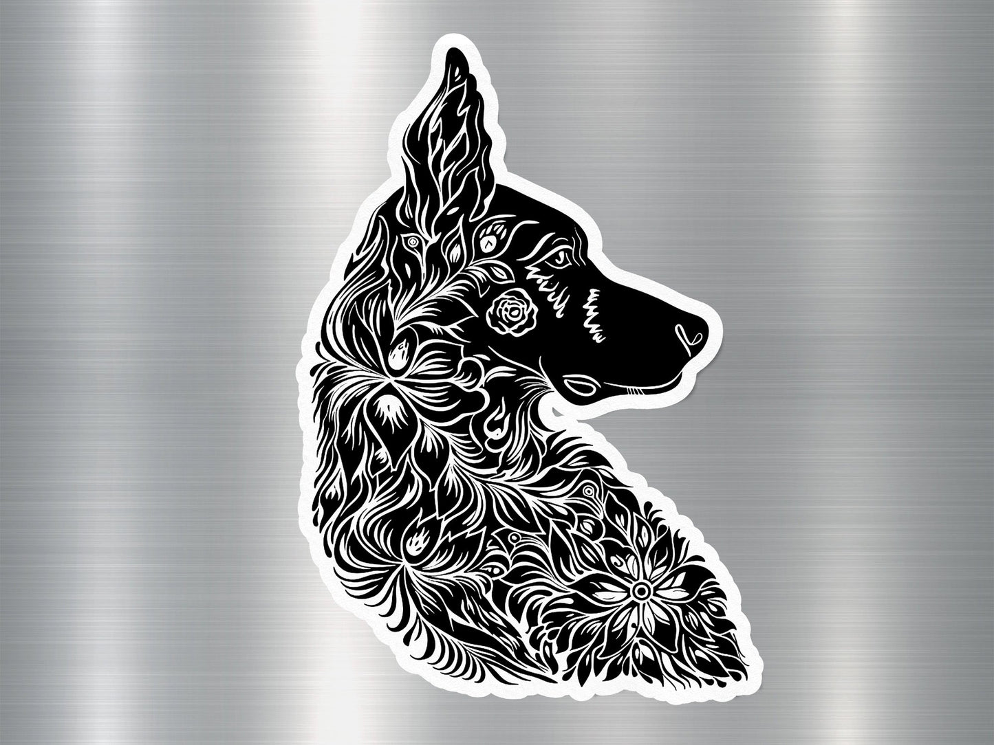 Wholesale German Shepherd Silhouette Dog Sticker