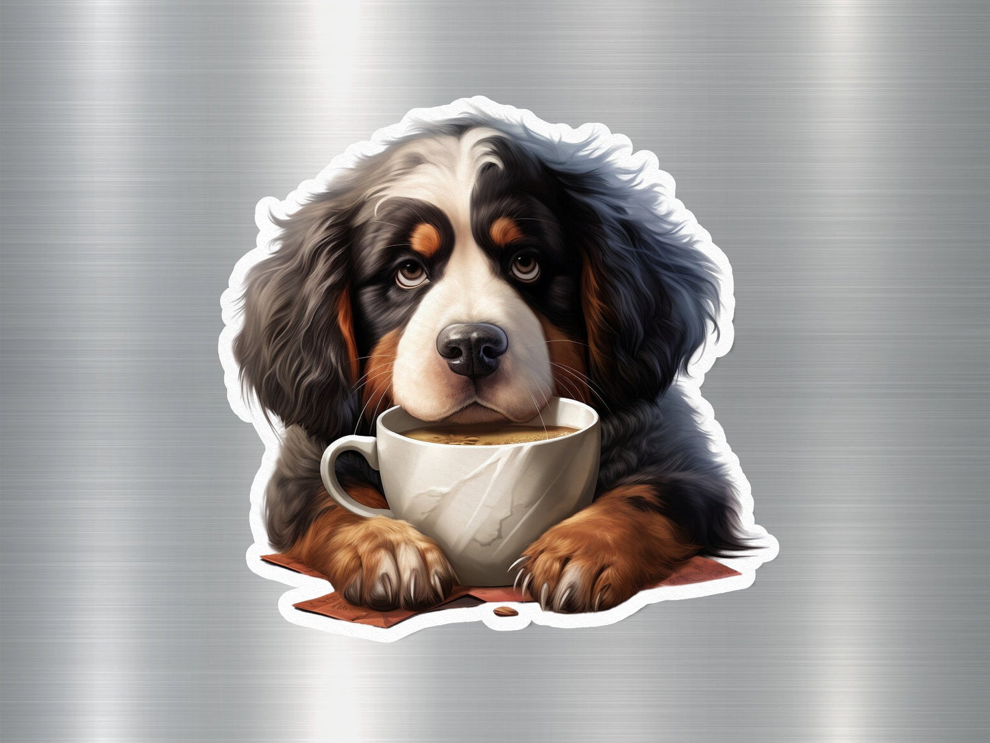 Wholesale Bernese Coffee Break Dog Sticker