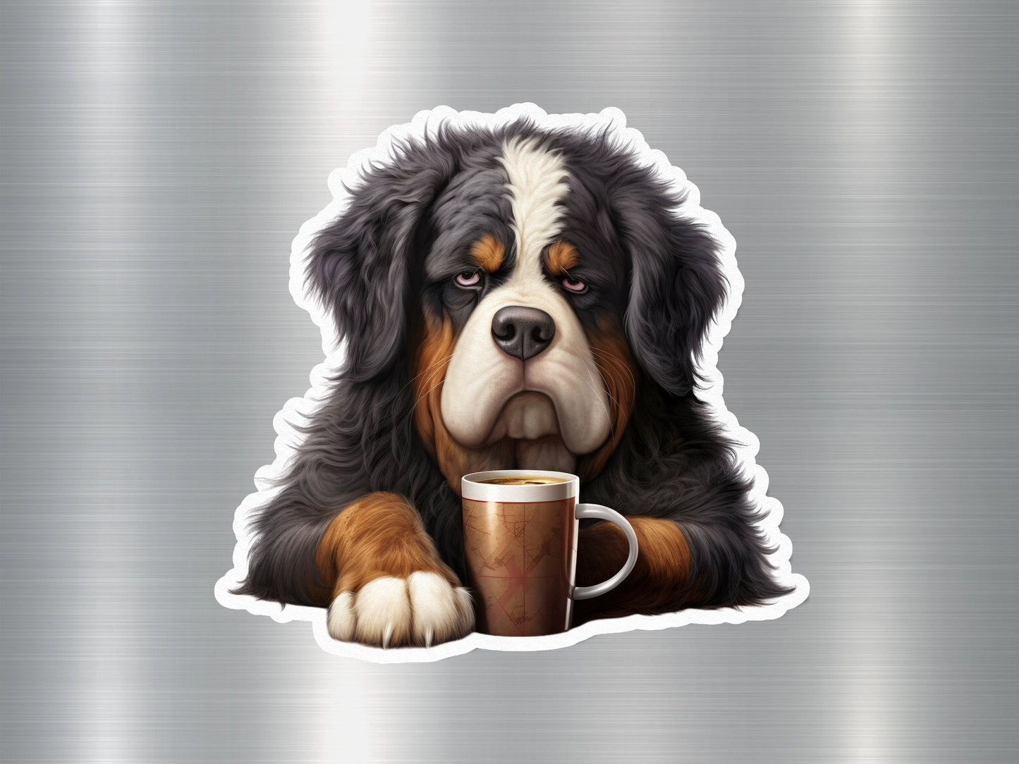 Wholesale Bernese Coffee Dog Sticker