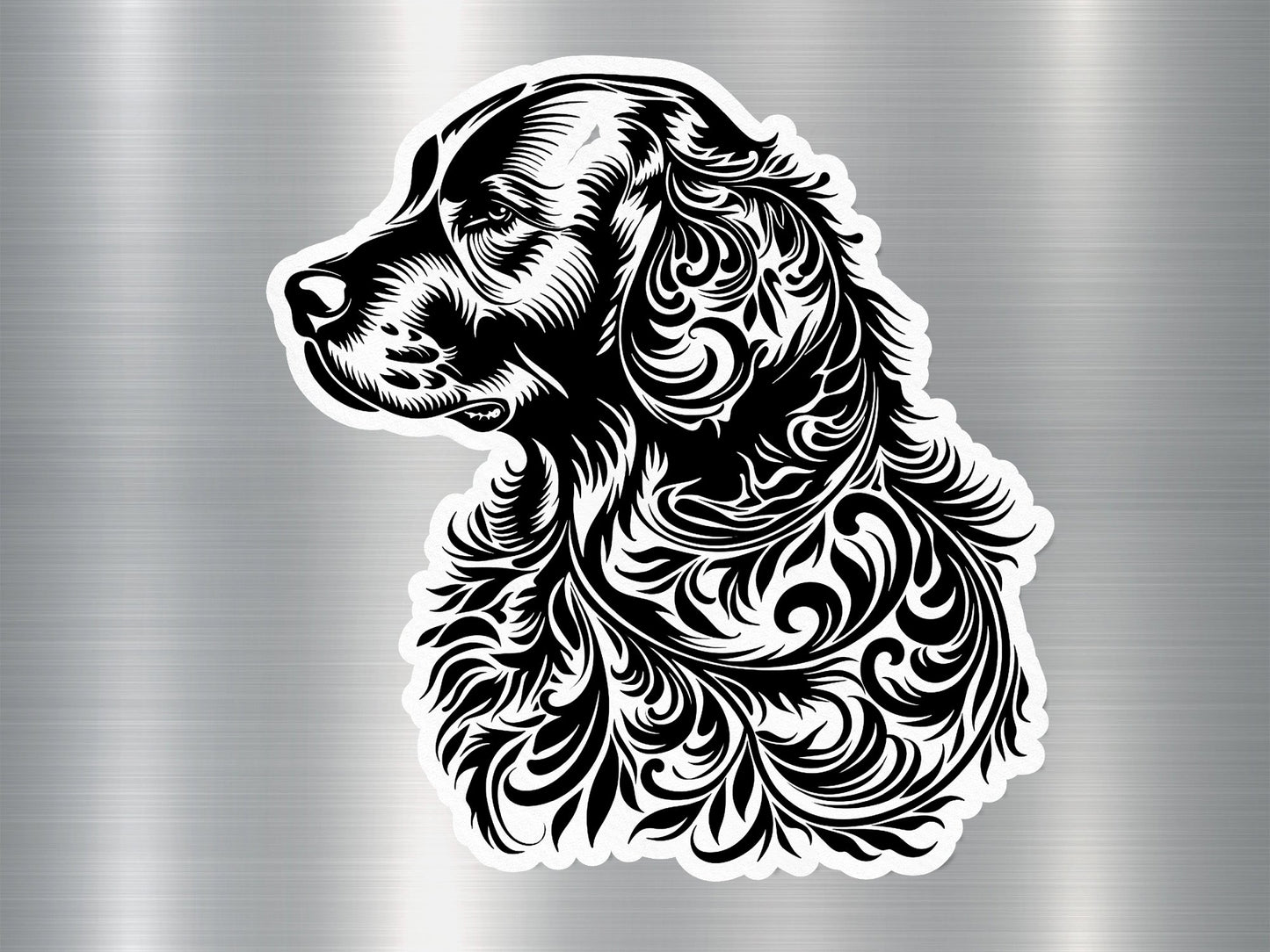 Wholesale Black Tired Terrier Dog Sticker